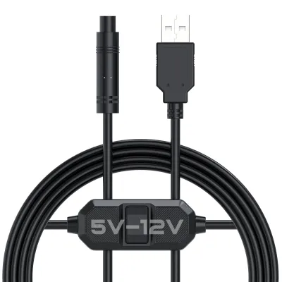 AUTO-VOX USB DC 5V to 12V Step Up Charging Cable with 4-pin connector