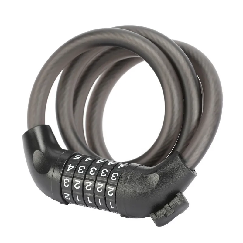 Touroll E-Bike Password Cable Lock, black braided steel