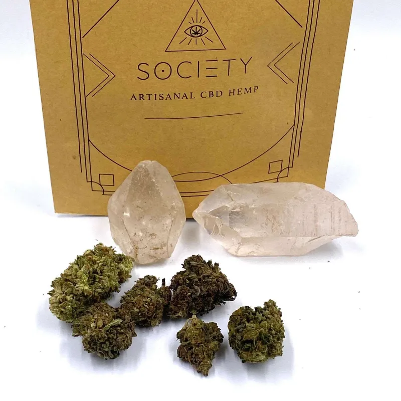 Society's Plant Hemp Flower CBD Jet Fuel strain greenhouse grown cannabis