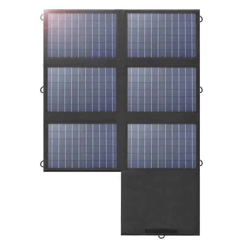 ALLPOWERS ES SP026 Placa Solar Portátil Polisilicio Plegable 60W with carabiners