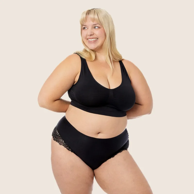 Lilova Cloud High-Waist, white high-waisted underwear front view