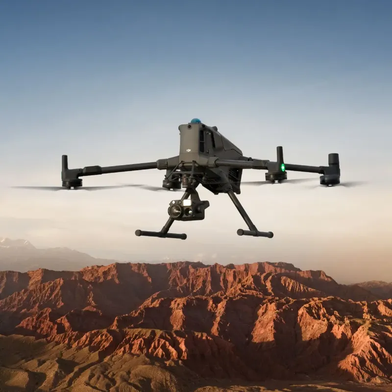 DJI Matrice 400 drone with accessories and carrying case