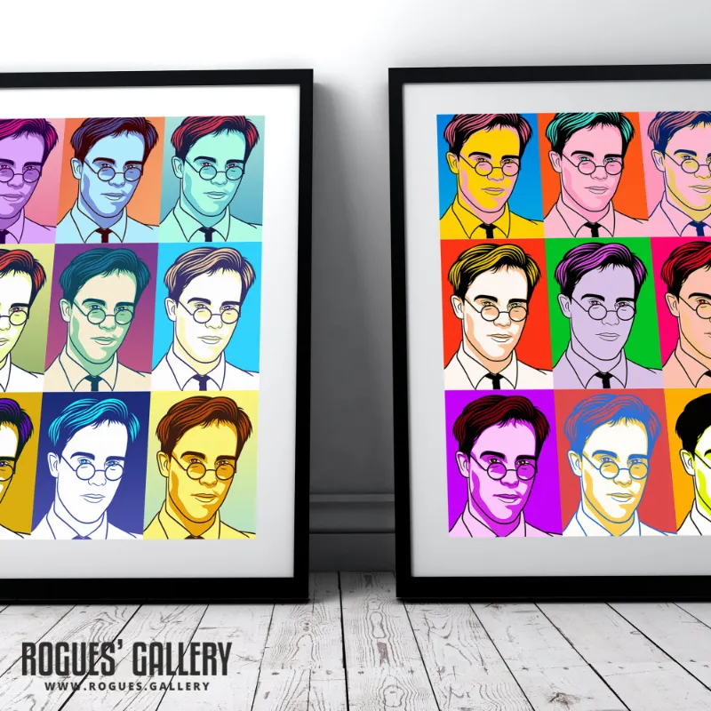Rogues Gallery 80s Retro Project Thomas Dolby pop art print in bright colors