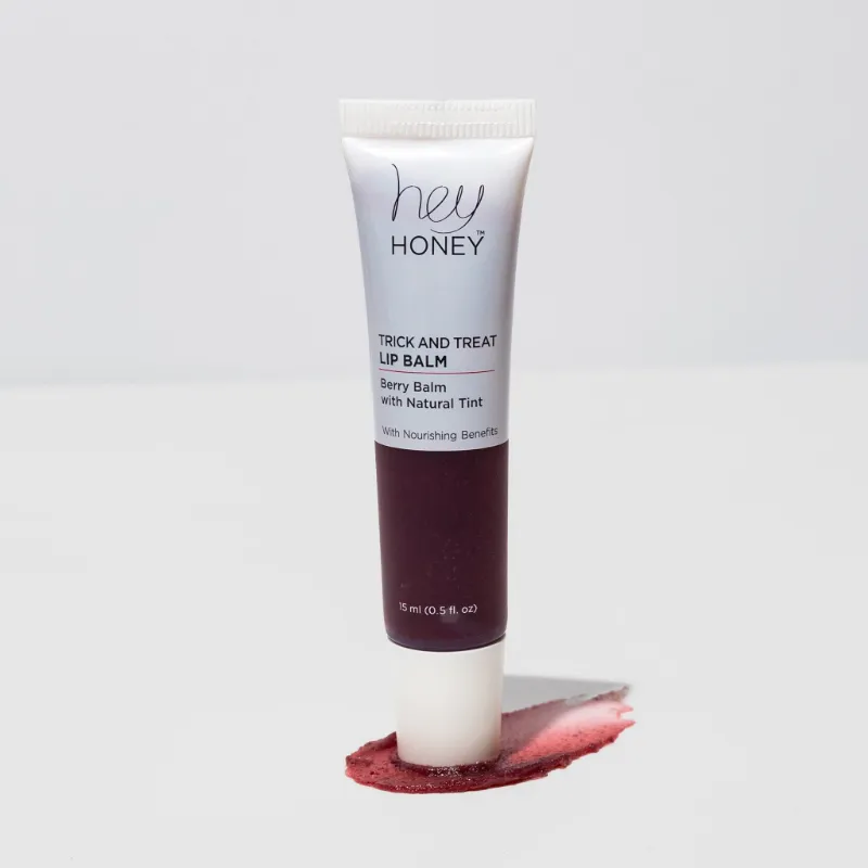 Hey Honey TRICK & TREAT BERRY LIP BALM with natural berry tint