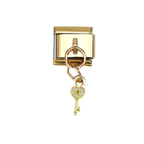FabuLove Dangling Heart Lock charm showing heart lock design