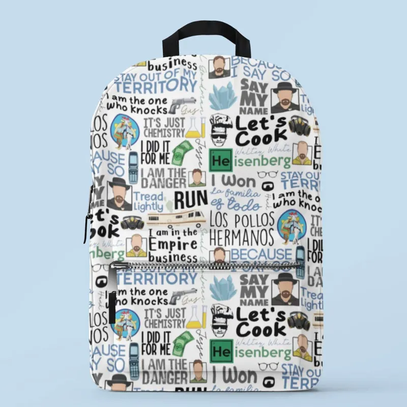 The Banyan Tee US All-Over Print Backpack - Heisenberg's Doodle with vibrant all-over print design