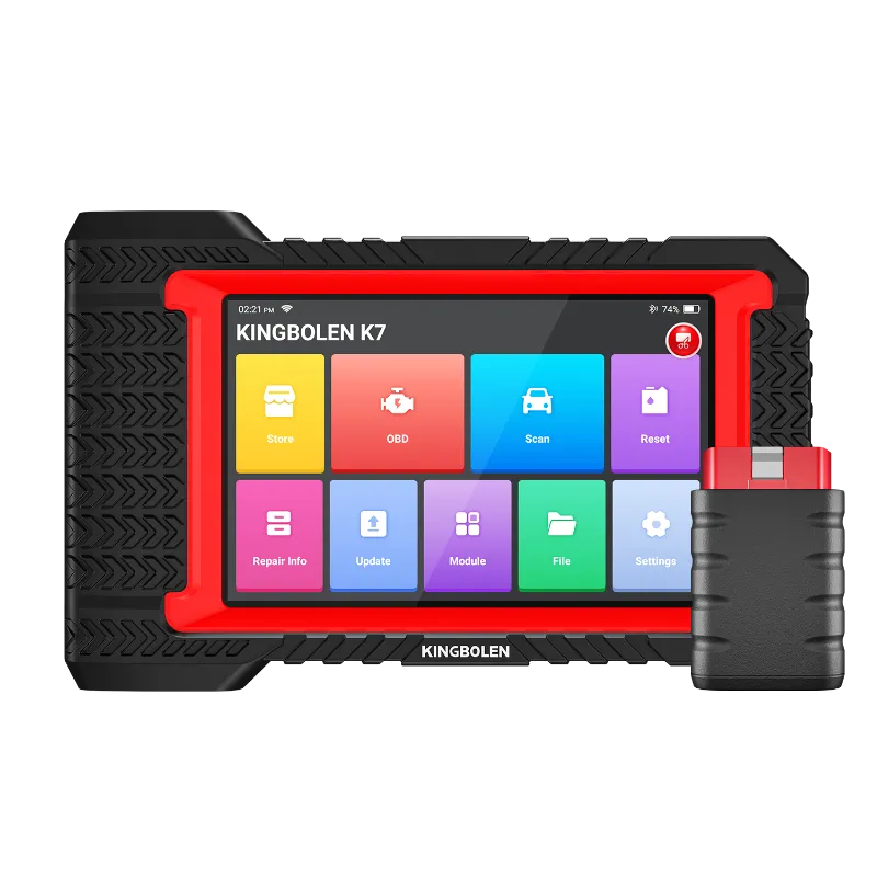 Kingbolen K7 7-inch Android bidirectional scan tool with rugged tablet design