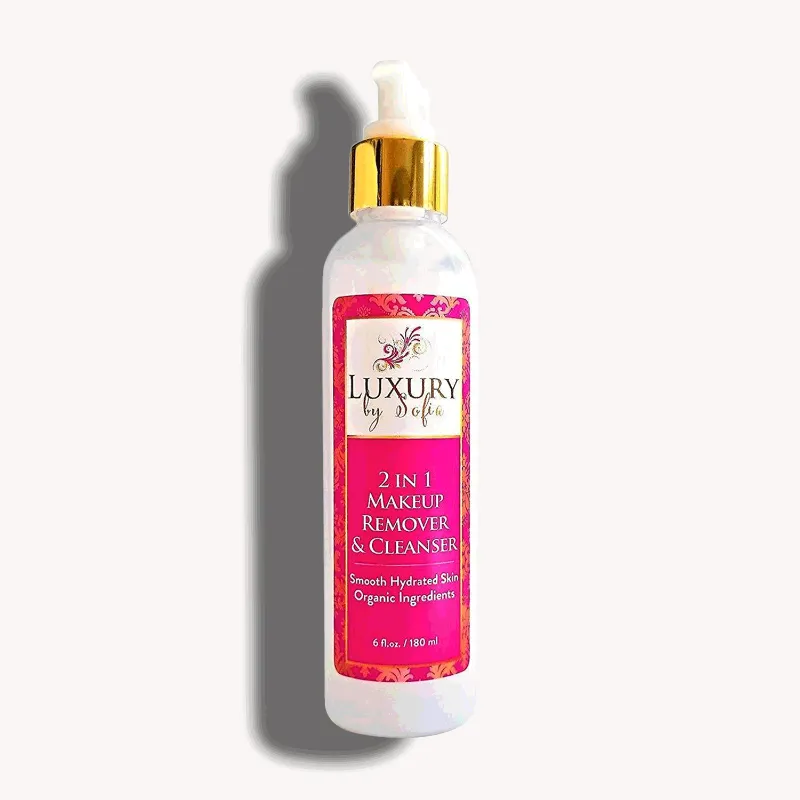 Luxury by Sofia Organic 2 in 1 Makeup Remover & Cleanser in a bottle