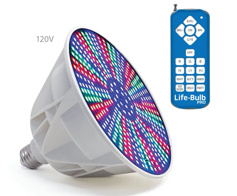 No More Green Technologies Life-Bulb PRO Color LED Pool Bulb E26 base 120V 40W replacement