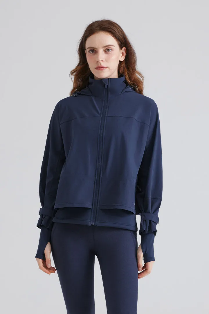 SALTUM Dual-Layer Extended Wind Jacket with zip-up front and layered design