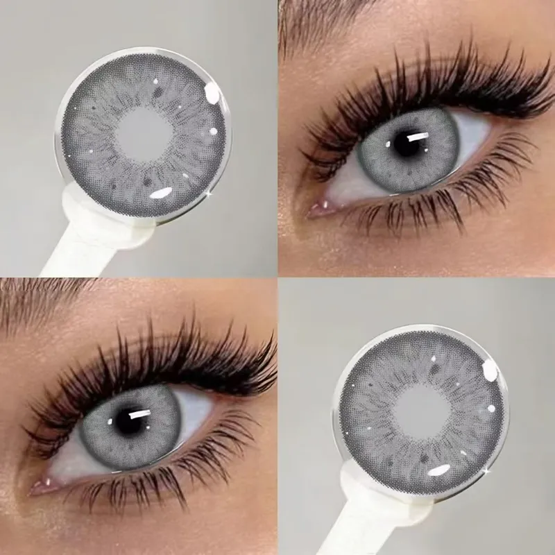 EYESFAV Aglaea Gray 6 Months colored contact lenses in a cool mist-gray shade