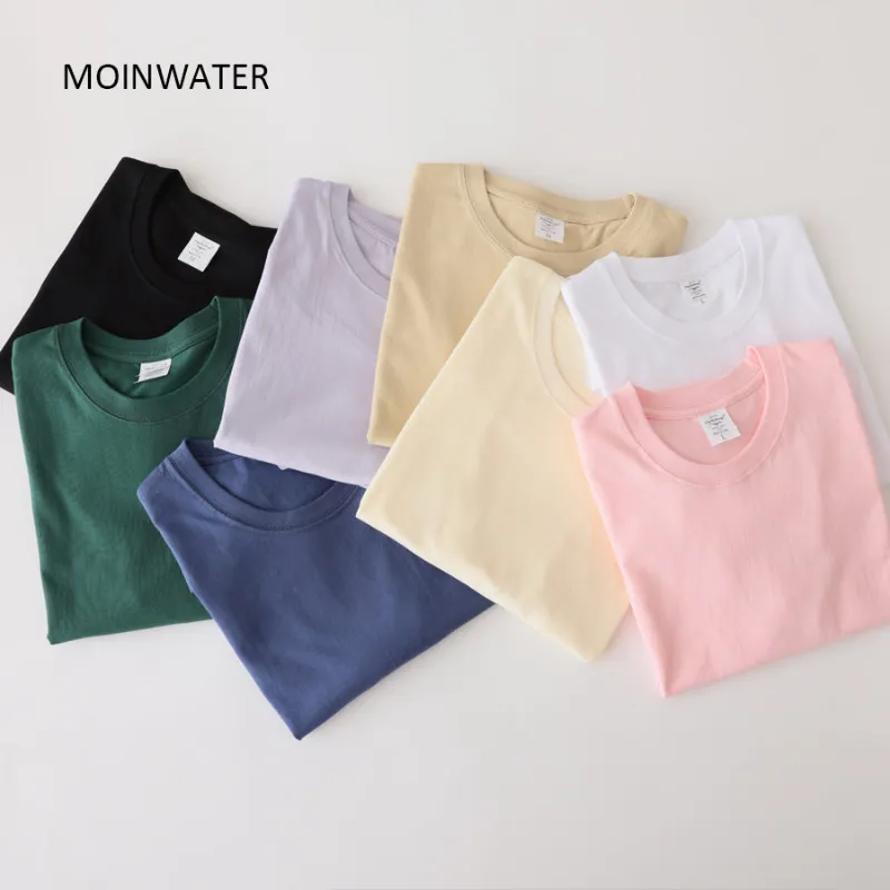 PUPU Sports Women's 100% Cotton Solid T-Shirt Casual Short Sleeve Basic Crew Neck front view