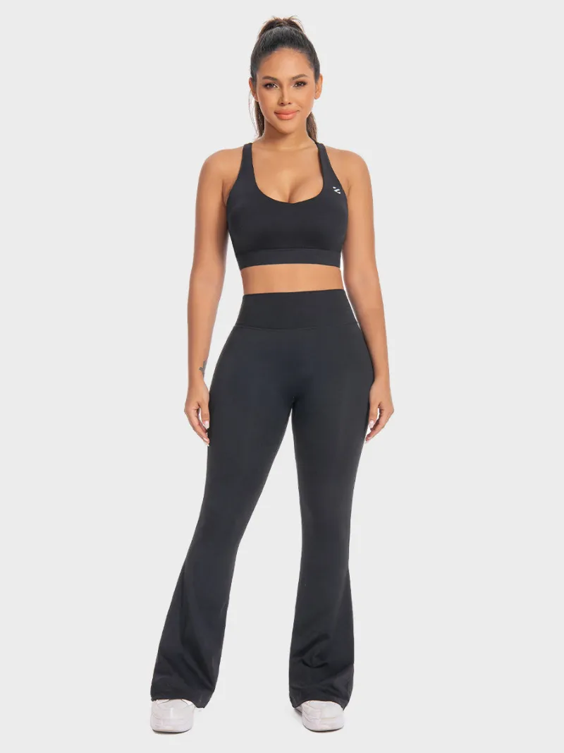 Zuluzenith Women's 2 Piece Yoga Outfits Set Plus Size