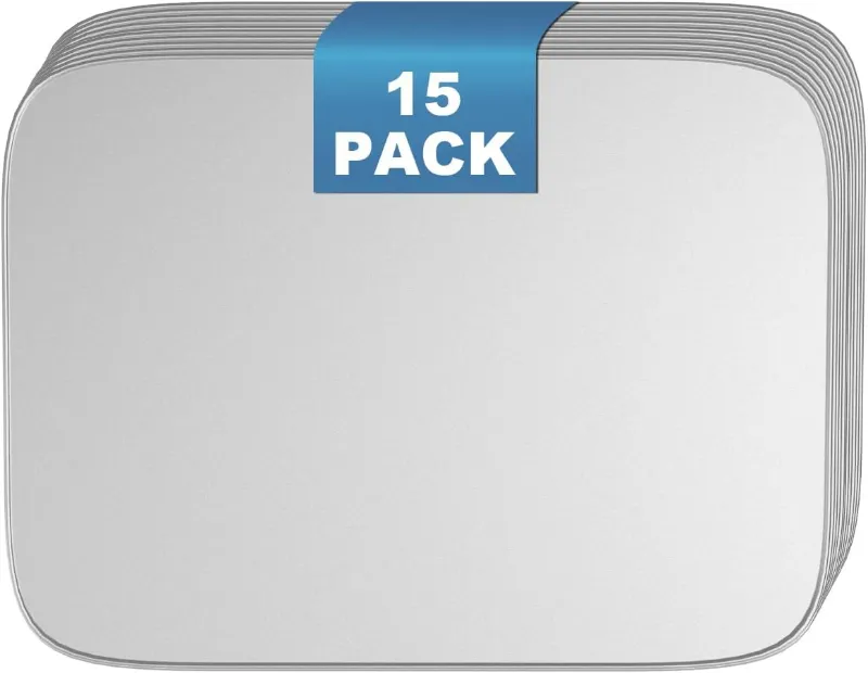 GrillPartsReplacement 15 Pack BAC458 Drip Tray Liner for Traeger Scout Ranger Wood Pellet Grills aluminum