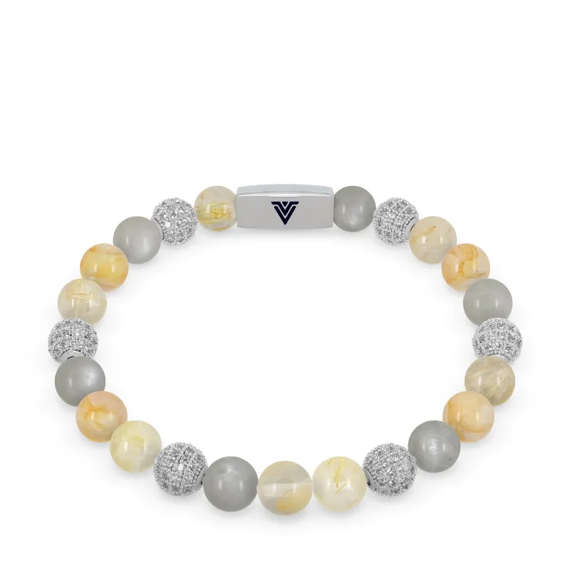 VOLTLIN Golden Sirius Stretch Bracelet with mixed gemstones