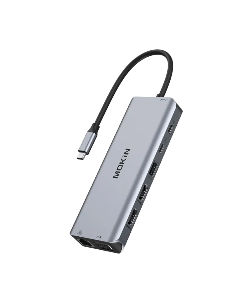 MOKiN 14-in-1 USB-C Docking Station with Dual Monitor connectivity hub