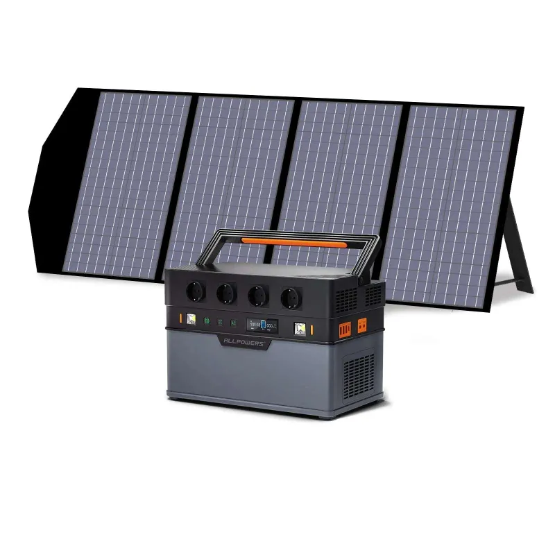 ALLPOWERS ES 1500W Generador Solar S1500 with 140W solar panel