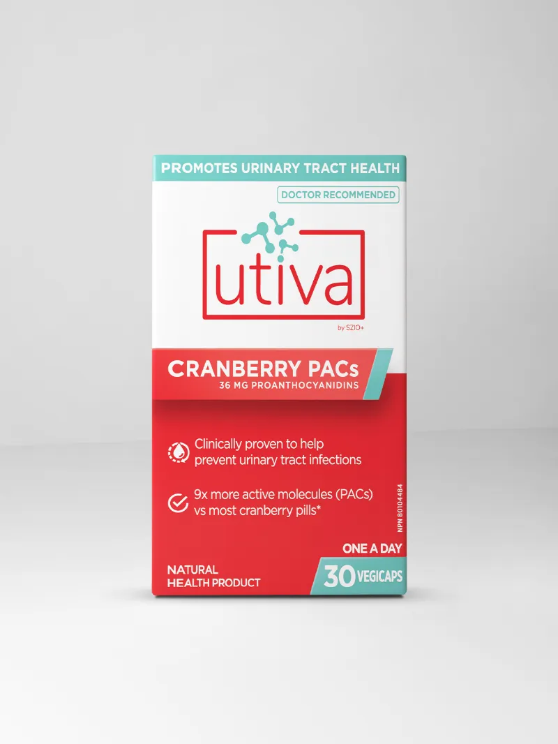 ActivKare UTIVA Cranberry PACs UTI Control daily capsules