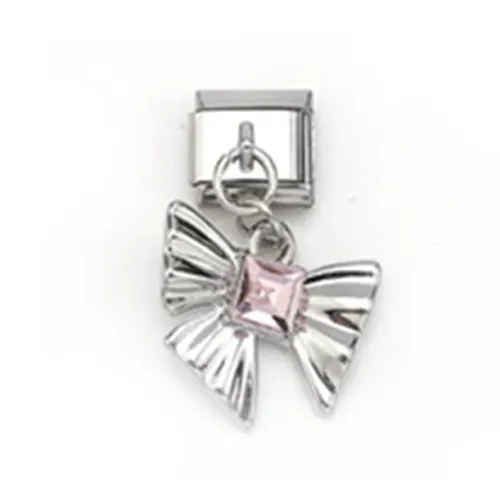 FabuLove Dangle Heart With Stone charm showing heart shape with decorative stone