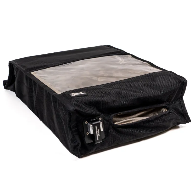 MOS Equipment Mission Darkness BlockBox Touch USB, soft-sided collapsible chamber with viewing window, glove, and USB filter port