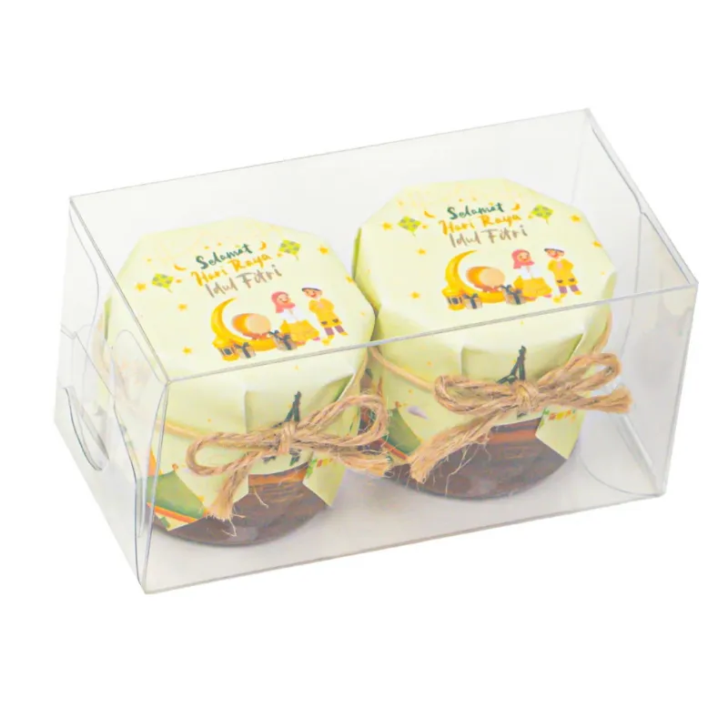 HoneySpree Selamat Hari Raya Aidilfitri Twin Clear Box with two honey jars