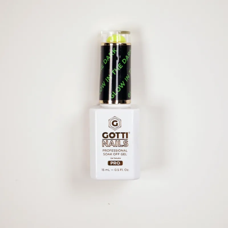 Gotti Nails #5 Glow In The Dark GEL photoluminescent polish that glows in darkness