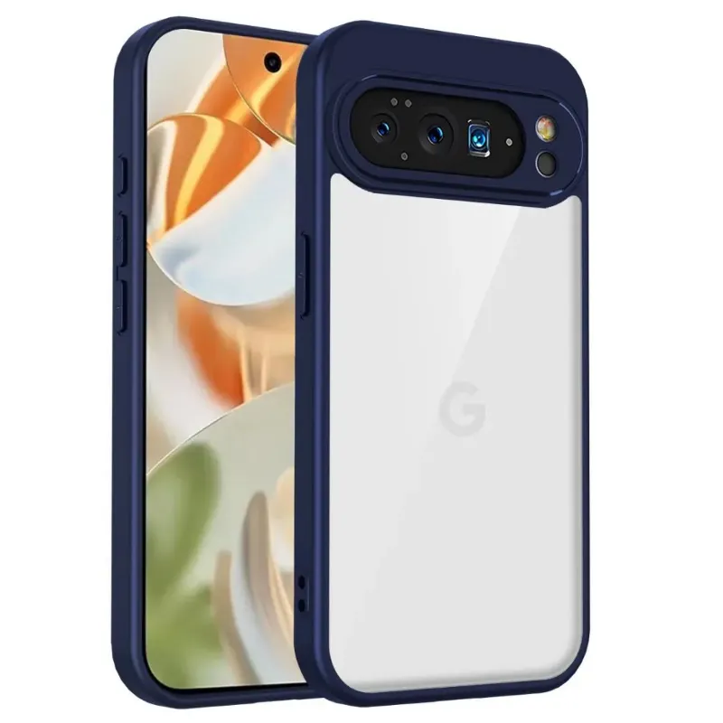 The Pixel Case Clear Hybrid Case with Shockproof Bumper showing transparent design and protective edges