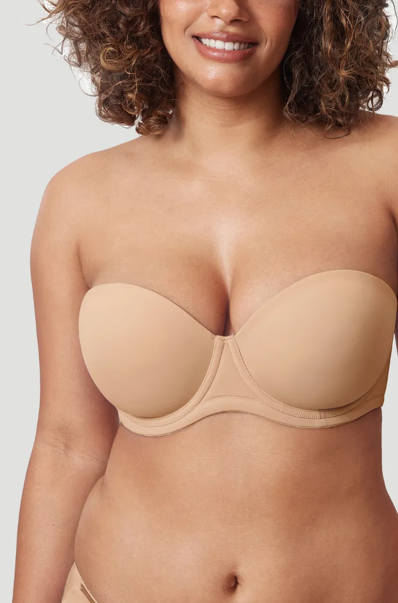 Essenther Global Classic Strapless Bra with underwire support and silicone grip band