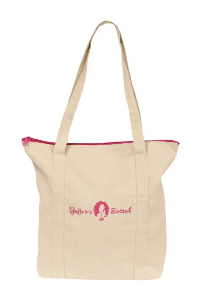 Godiva's Secret Wigs Keep It Together Tote in cotton canvas with zipper