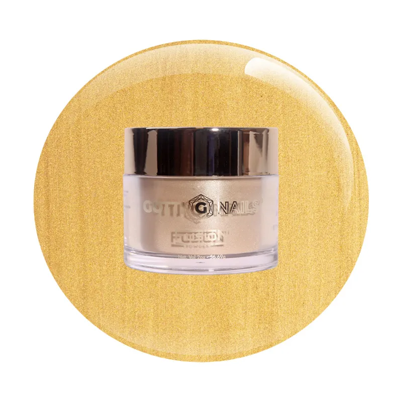 Gotti Nails #06F Gotti Fusion Powder Aye You Crazy pearlized gold powder jar