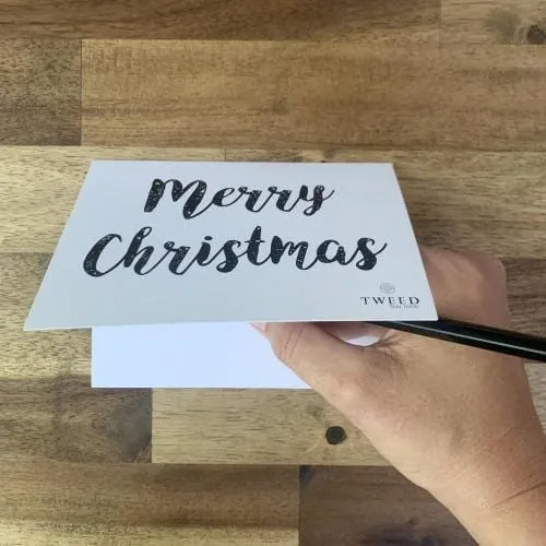 Tweed Real Food greeting card option for gift orders