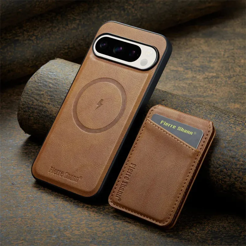 The Pixel Case Leather Case with Wallet For Google Pixel Series in premium leather finish