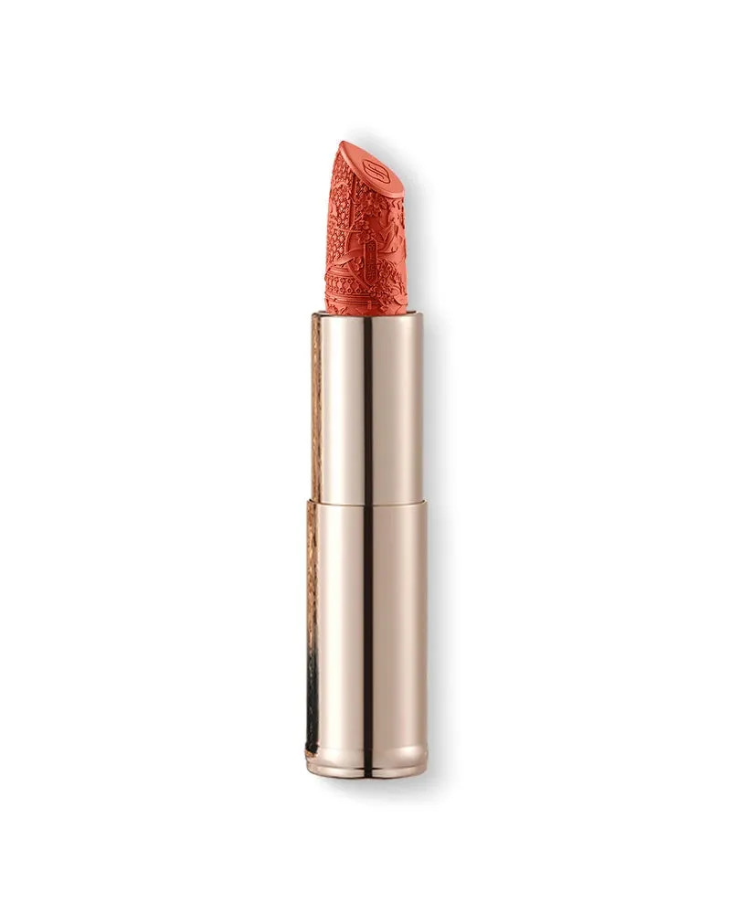 Florasis Blooming Rouge Love Lock Lipstick Refill, matte lipstick bullet with engravings
