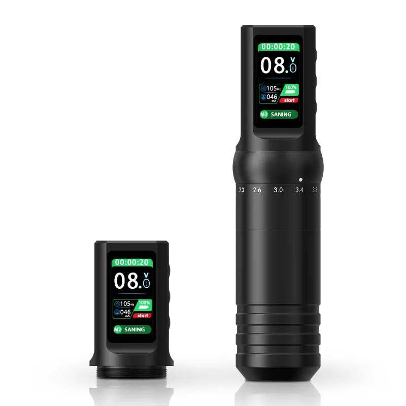 Ambition Tattoo C5 Wireless Tattoo Pen Machine with multiple stroke adjustments