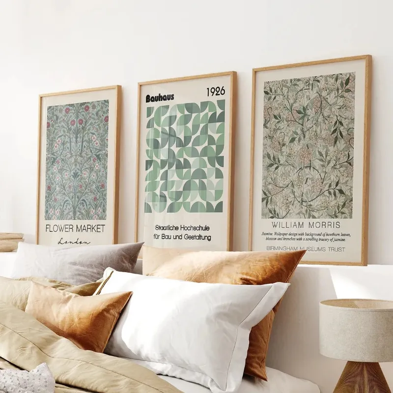 Wall Art Set Botanical Neutral Wall Art Home Posters Set with neutral botanical designs