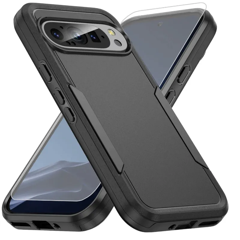 The Pixel Case Heavy-Duty Shockproof Case for Pixel Series showing dual-layer construction with textured grip