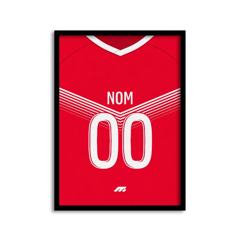 MYCASE FC Affiche Valenciennes - Domicile football poster in home team colors