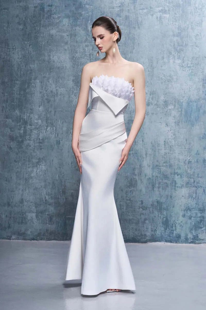 Kalisa Etoile Bandeau Maxi Dress With Draped-Detail