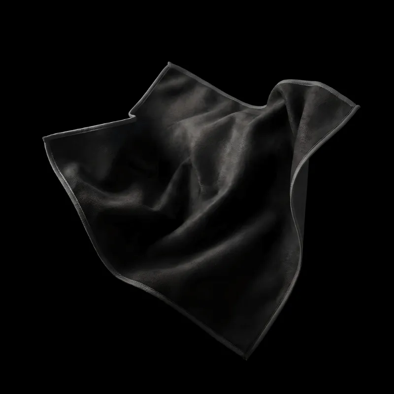 TsukiGlass Black Polishing Cloth for crystal glassware