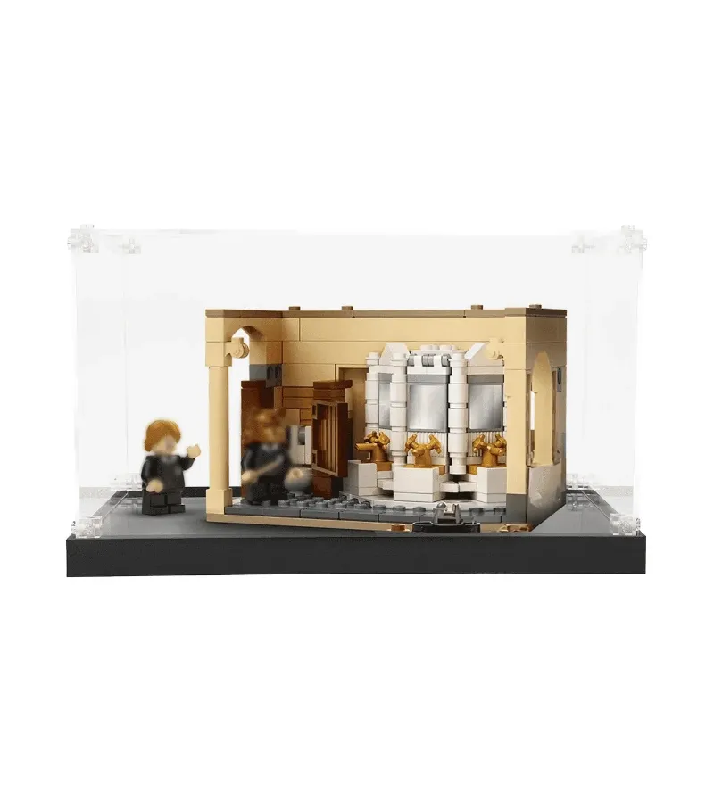 ICUANUTY Display case for LEGO Hogwarts Polyjuice Potion Mistake 76386, acrylic enclosure with black base