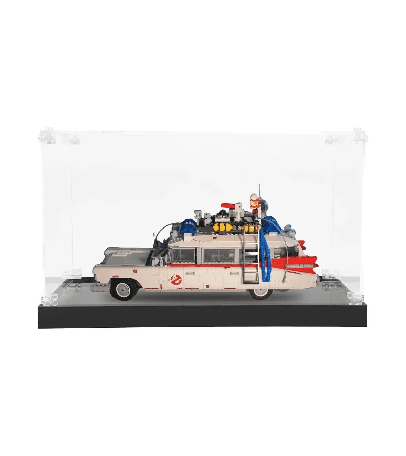 ICUANUTY Display case for LEGO Ideas Ghostbusters Ecto-1 21108, compact acrylic with black base