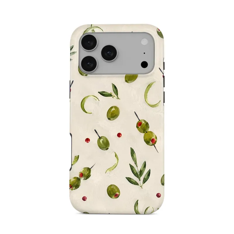 COBAK Case Olive You Tough Phone Case in olive green with printed design