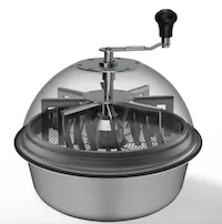 Mass Hydroponics AC Infinity Bud Bowl Trimmer 19 inch manual operation with clear dome and hand crank