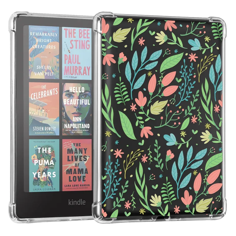 COBAK Case Eden Spring Meets Summer Kindle Paperwhite 7 inch clear case with floral pattern