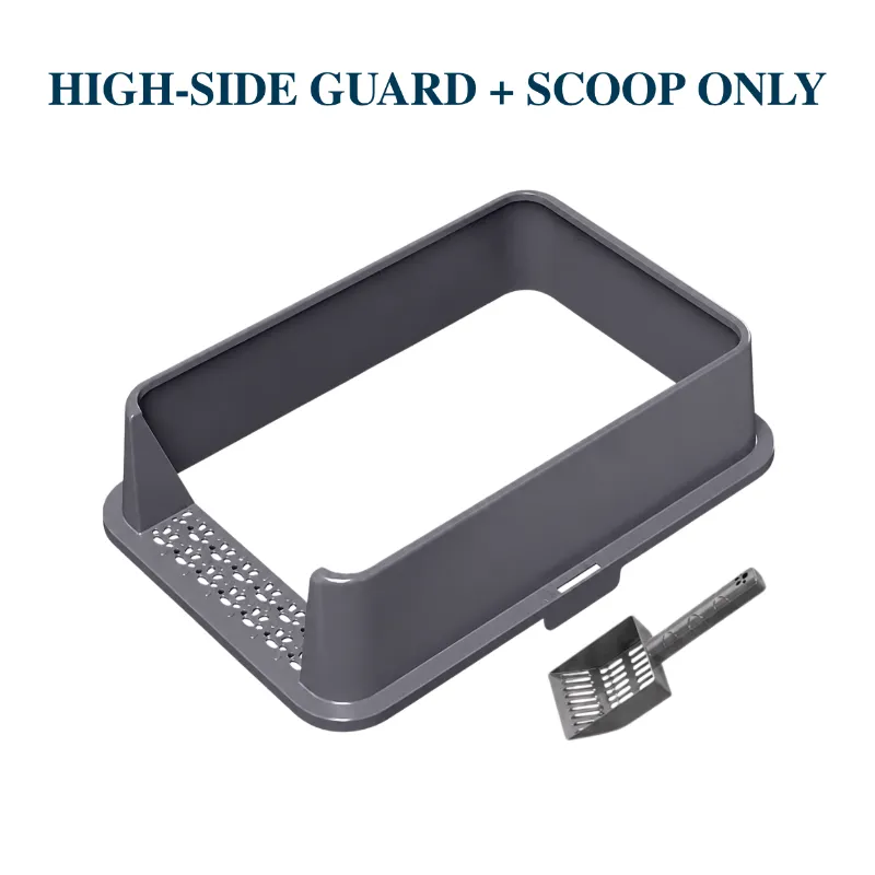 4FurBaby XXL High-Side Splash Guard and Matching Litter Scoop replacement set in coordinating color