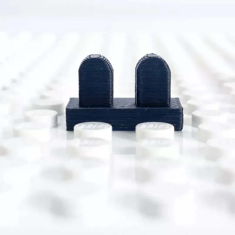 ICUANUTY 25PCS Minifigure Invisible Anti-Deformation Leg Stands, black support clips