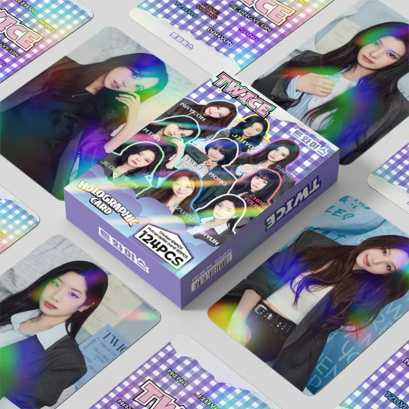 TTAesthetic 124PCS TWICE TEN The Story Goes on Photocard Stickers showing the full collection of TWICE stickers