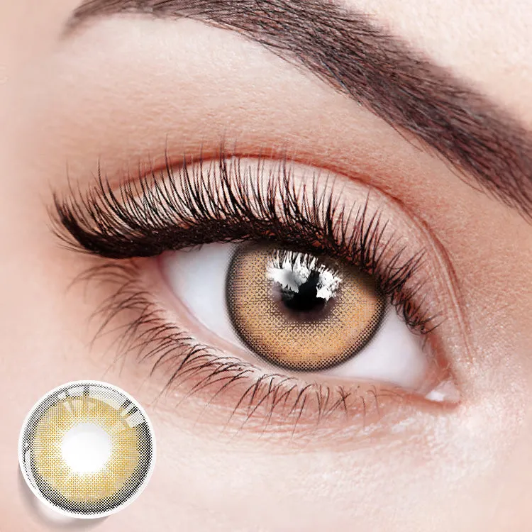 EYESFAV Chestnut Aura Brown Ⅱ 1 Year colored contact lenses product photo