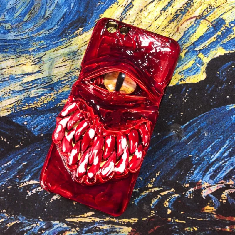 Techypop Blooded Laugh Handmade Designer iPhone Case in silicone