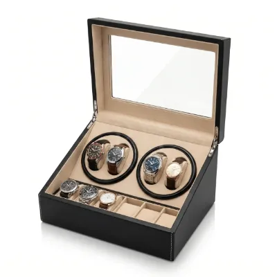 Rotation Horlogère Remontoir 4 Montres Portofino winder with four rotors and storage